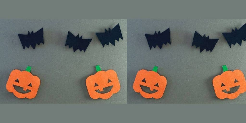 Halloween Pumpkin Using Orange and Black Tissue Paper