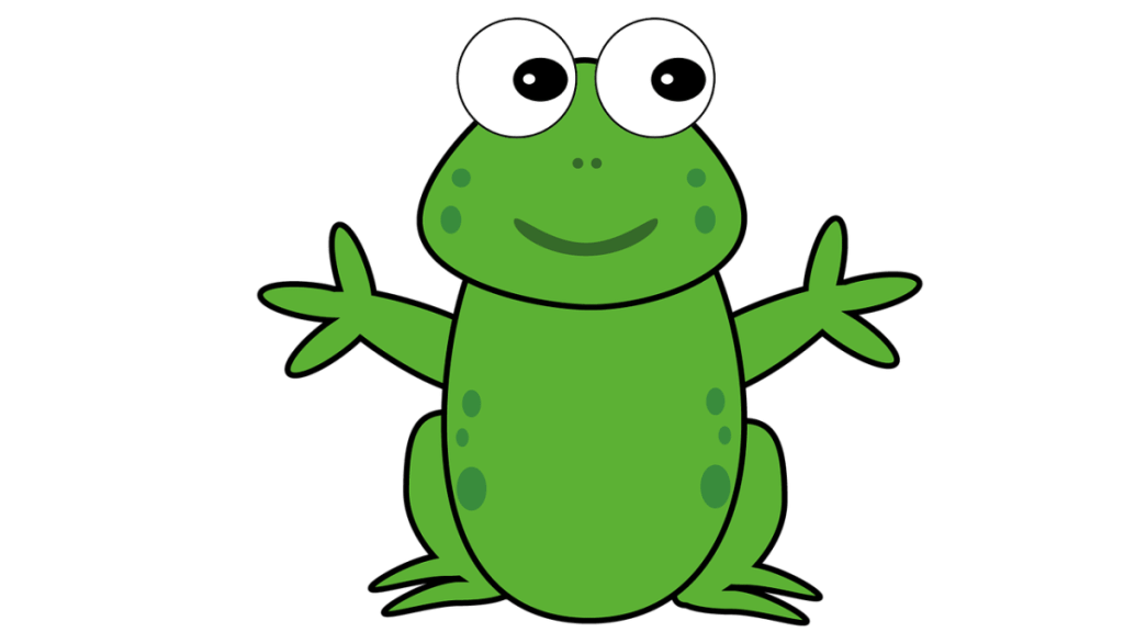 draw a frog, easy frog drawing, free printables, small frog drawing,