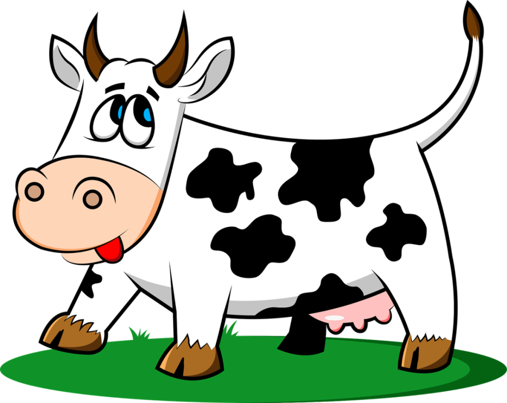 learn how to draw a cow, easy cow drawing for kids, free printables for kids, home study,