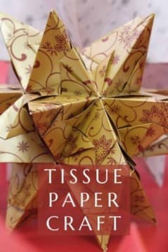 Orange Tissue Paper — Craft Decor Ideas and Mix-n-Match Art Fun Project