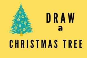 How to draw a Christmas Tree, free printables,