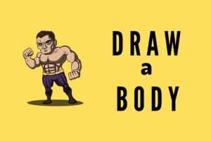 Learn how to draw a body, printables for kids, free download,