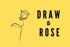how to draw a rose step-by-step,