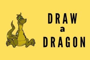 how to draw a dragon for kids, free printables,