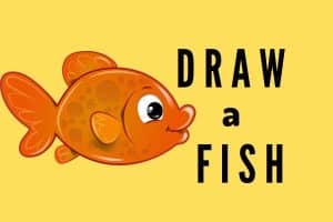 learn how to draw a fish, fish coloring sheet for kids,