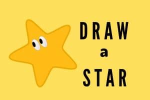 learn to draw a star, draw a star, draw a 5 point star, star drawing for kids, free printable of star for kids, download drawing sheet,