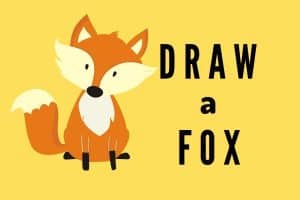 Learn How to draw a fox for kids, easy drawing sheets