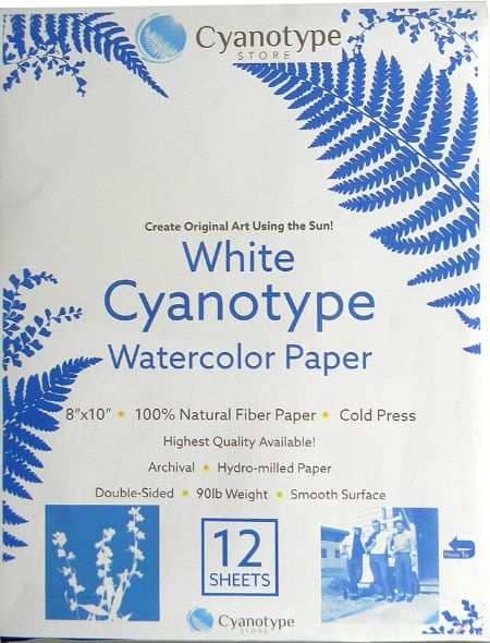 Cyanotype 8" x 10" Paper - 12 Pack (White)			Best Cyanotype Paper Kit for Your Artistic Needs