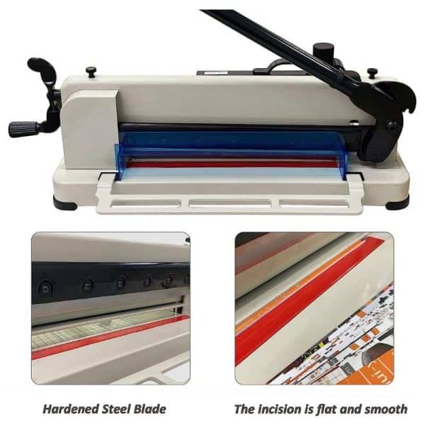 HFS (R) Heavy Duty Guillotine Paper Cutter 400 Sheet Capacity