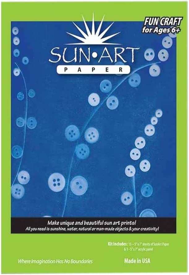 Sun Art Paper Kit 5x7		Best Cyanotype Paper Kit for Your Artistic Needs