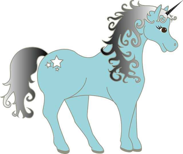 Drawing of an Unicorn, free printables for kids,