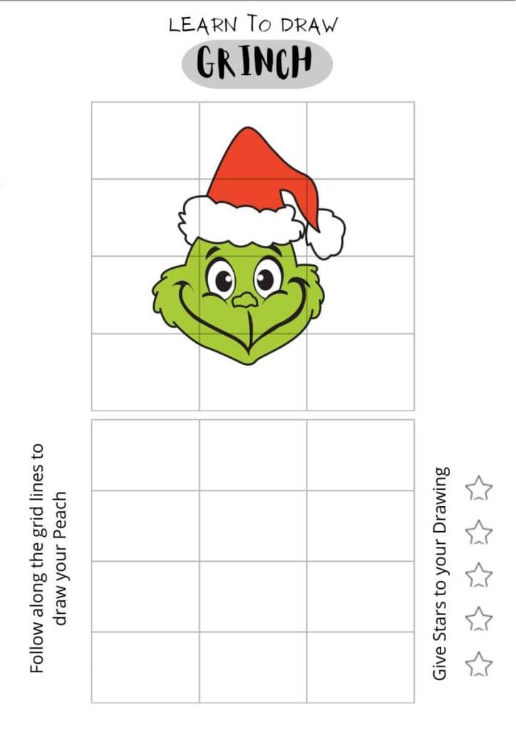 Draw the Grinch Smiling for beginners,