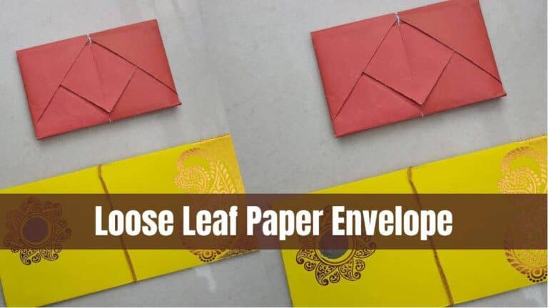 How to Make an Envelope Out of Loose Leaf Paper?