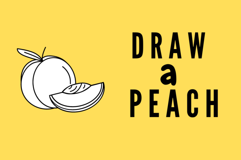 How to Draw a Peach – Easy Coloring Pages