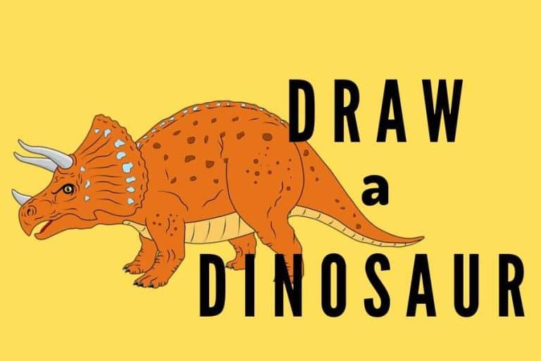 How to Draw a Dinosaur & Some Fascinating Facts [4 Free Printables]