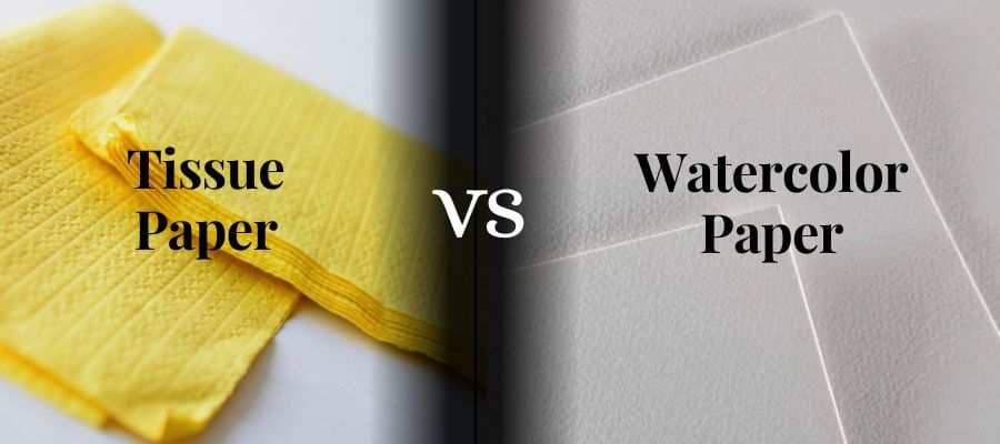 difference between Tissue Paper and Watercolor Paper
