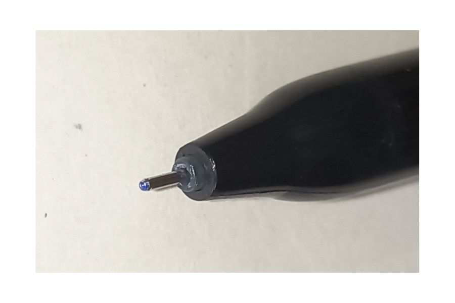 tip of gel point pen